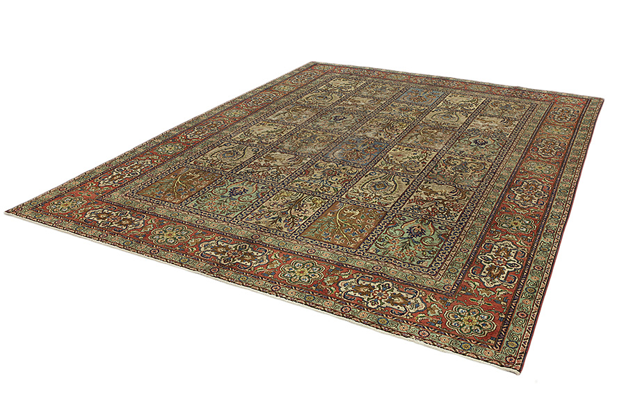 Bakhtiari - old Persian Carpet 396x297 - Picture 2
