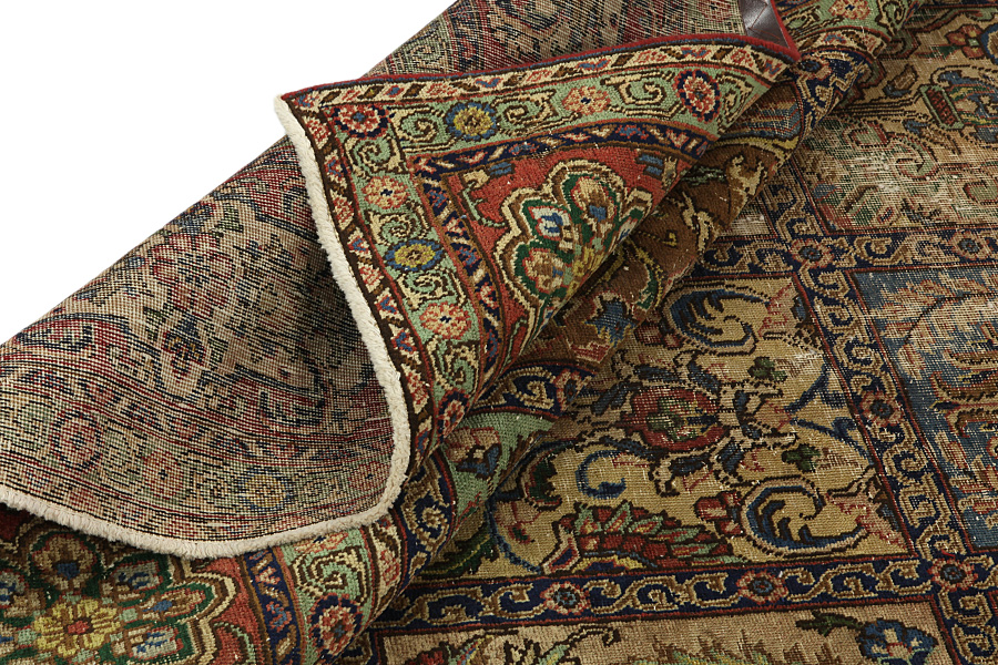 Bakhtiari - old Persian Carpet 396x297 - Picture 4