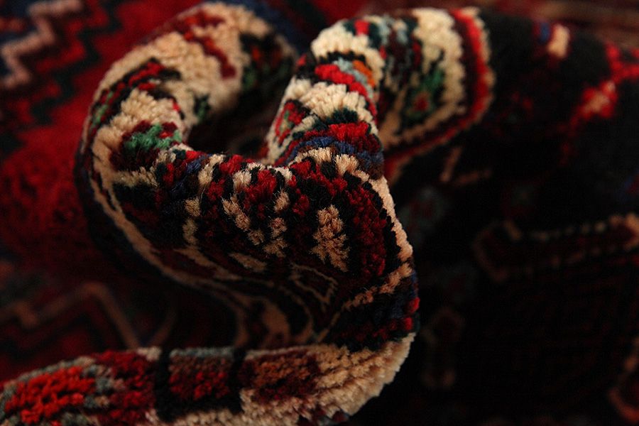 Senneh - Kurdi Persian Carpet 368x146 - Picture 6