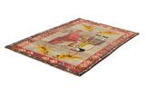 Gabbeh - Qashqai Persian Carpet 185x124 - Picture 2